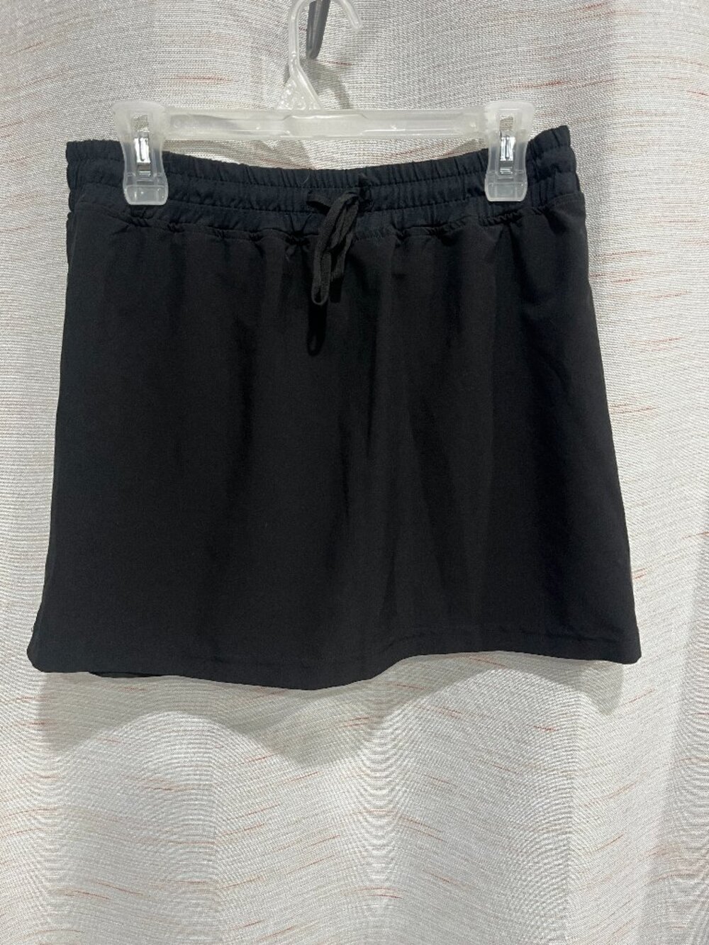 Medium Black Athletic Skort with Drawstring Waist Elle Sport (054)